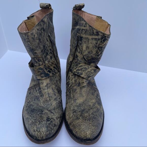 Spirit by Lucchese Boots Olivia Short Size 6.5 Leather Cowboy Leather Sole Ankle - Picture 11 of 12